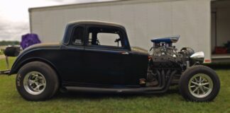 1933 plymouth coupe drag car