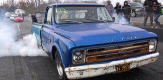 1967 chevy truck 1/4 mile drag racing