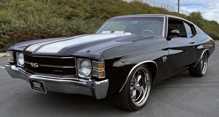 tuxedo black 1971 chevy chevelle ss