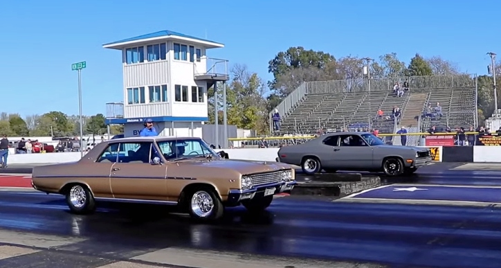 Small Block Chevy Buick Skylark drag racing 