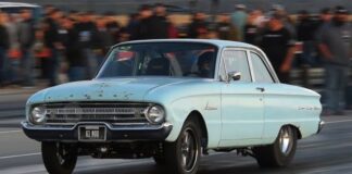 1961 ford falcon drag racing