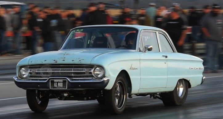 1961 ford falcon drag racing