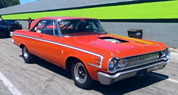 hellcat swapped 1964 dodge drag racing