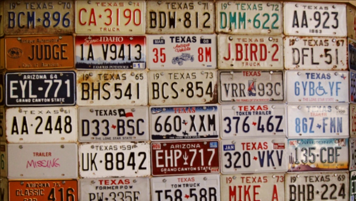 celebrities custom license plates