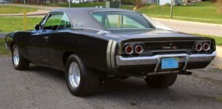 black on black 1968 dodge charger