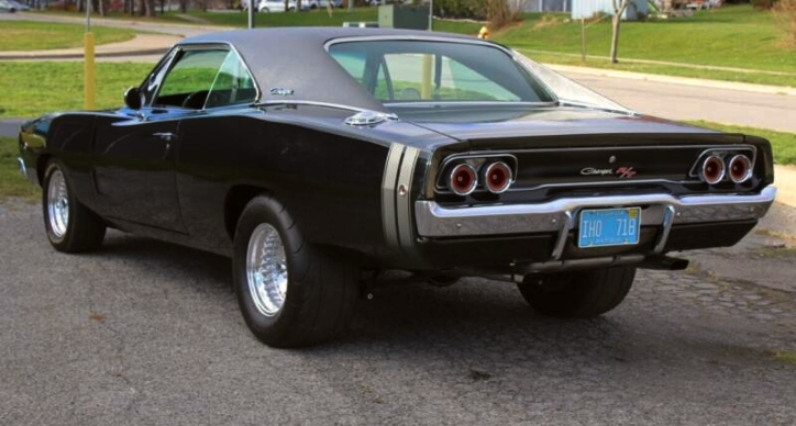 black on black 1968 dodge charger