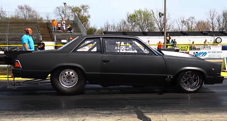 1978 chevy malibu 1/4 mile drag racing