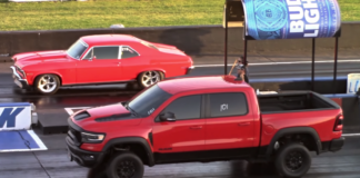dodge ram trx 1/4 mile drag racing