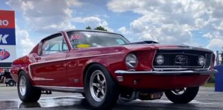 1968 ford mustang street strip car drag racing