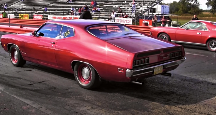 429 scj ford torino 1/4 mile drag racing