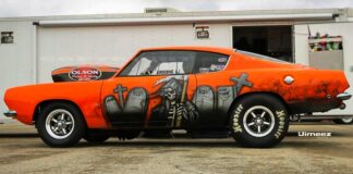 1968 plymouth cuda wheelstand