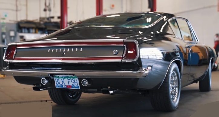 all black 69 plymouth barracuda formula s