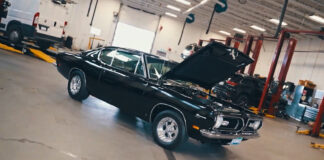 all black 69 plymouth barracuda formula s