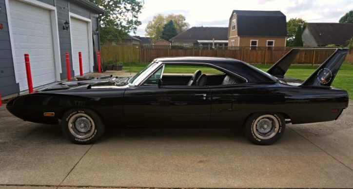 black on black plymouth superbird 440 six barrel