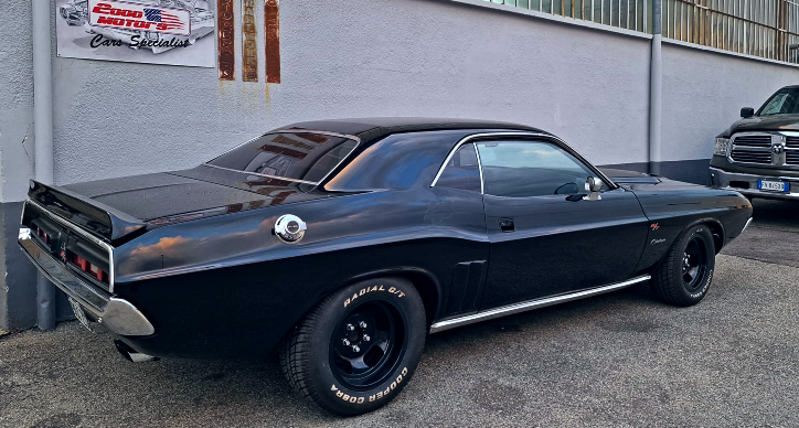 black on black 1971 dodge challenger 