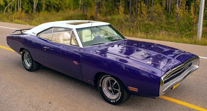 1970 dodge charger r/t fc7 purple