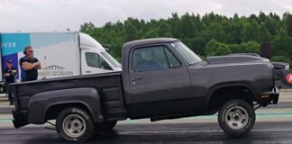 440 dodge stepside truck drag racing