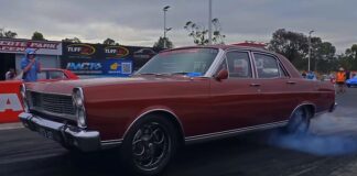 ford fairlane street car drag racing