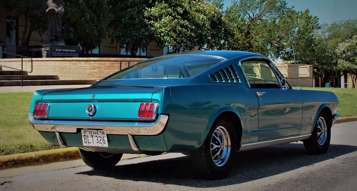 1965 ford mustang fastback twilight turquoise