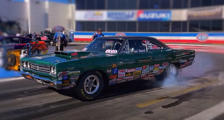 plymouth road runner nhra super stock car