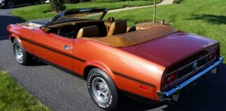 1973 mustang convertible ford company car