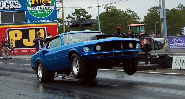 1969 ford mustang big block drag car