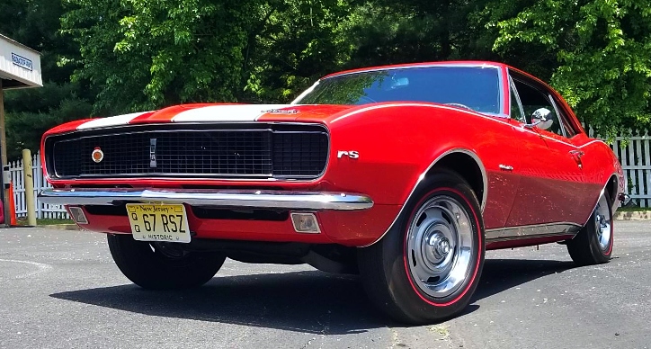 bolero red 1967 camaro z/28 rs