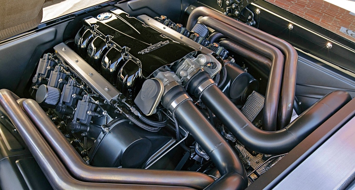1970 Twin Turbo Dodge Charger Tantrum engine